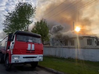 В Уфе произошел пожар в производственном здании