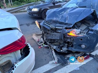 В Уфе в массовой аварии пострадали два ребенка