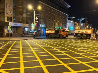 В Уфе вафельная разметка появится еще на трех перекрестках