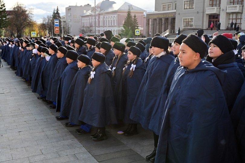 В Уфе школьников посвятили в «шаймуратовцы» В Уфе школьников посвятили в «шаймуратовцы»