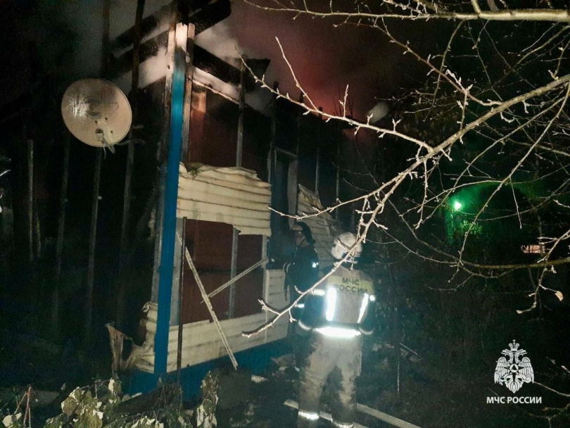В селе Башкирии сгорел частный дом В селе Башкирии сгорел частный дом