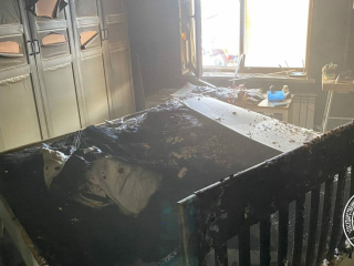 В Башкирии произошел пожар в частном доме