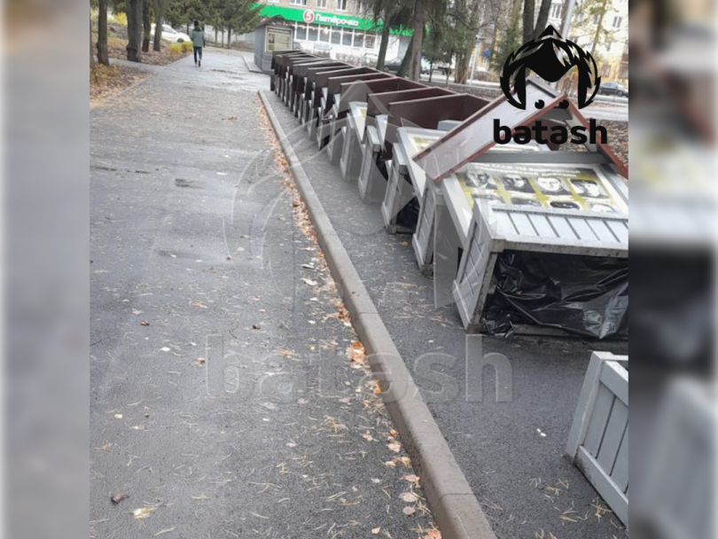 В Уфе вандалы второй раз за месяц разгромили аллею воинской славы В Уфе вандалы второй раз за месяц разгромили аллею воинской славы