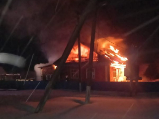 В Башкирии произошел пожар в частном доме