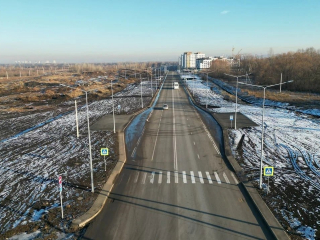На территории микрорайона Яркий в Уфе построили дорогу