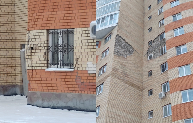 В Уфе разваливается 14-этажный дом в центре города В Уфе разваливается 14-этажный дом в центре города