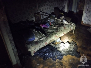 На пожаре в Уфе погибла женщина