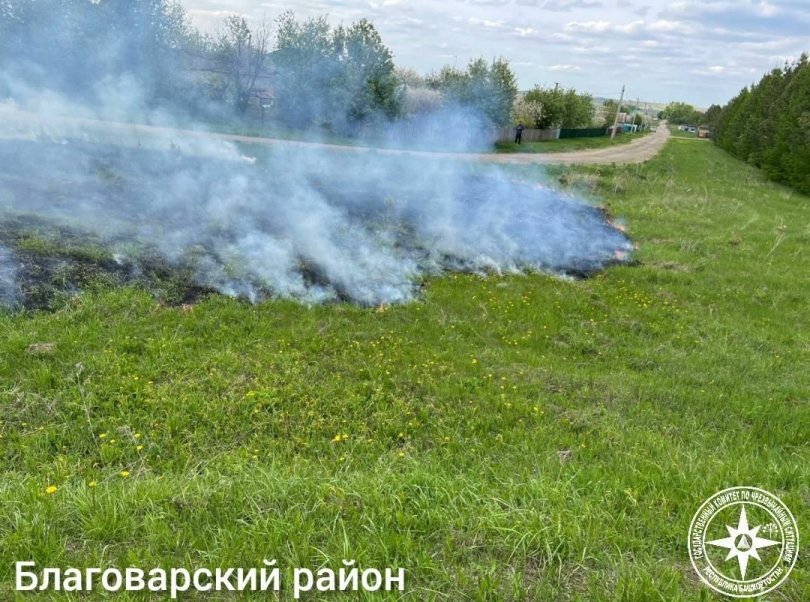 За сутки в Башкирии произошло три возгорания сухой растительности За сутки в Башкирии произошло три возгорания сухой растительности