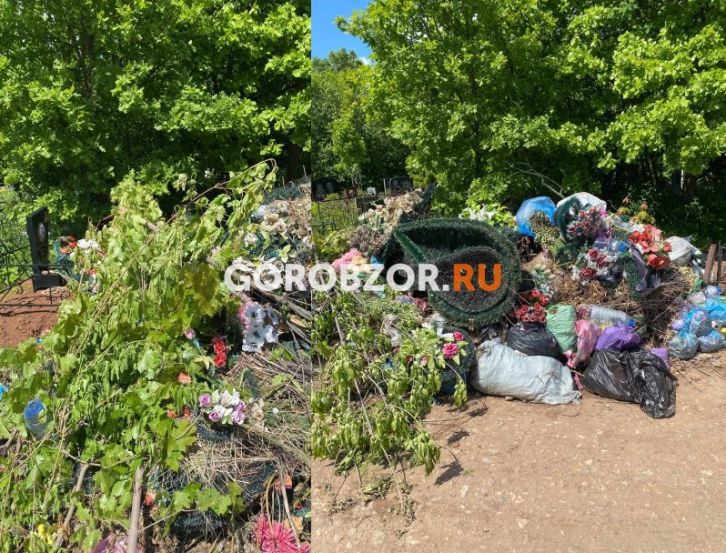 «Завалили мусором»: в Уфе устроили свалку прямо на могиле «Завалили мусором»: в Уфе устроили свалку прямо на могиле