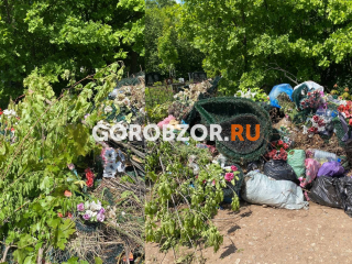 «Завалили мусором»: в Уфе устроили свалку прямо на могиле