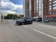 В Уфе в ДТП с дорогой иномаркой опрокинулась машина с 10-летним мальчиком