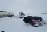 В Башкирии в ДТП с грузовиком пострадали двое детей