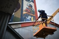 Ратмир Мавлиев рассказал о граффити, которое появилось на ДК «Моторостроитель»