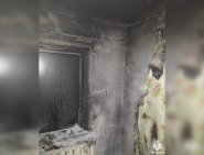 В Башкирии при пожаре в квартире пострадали два человека
