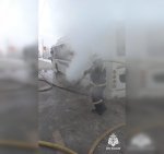 В Уфе загорелся пассажирский автобус