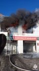 В Башкирии загорелась автомойка