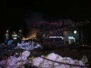 В Башкирии после пожара найдены останки тела человека