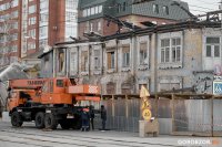 Возле горевшего Дома Бухартовских в Уфе заметили спецтехнику
