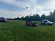 В Башкирии двое детей и двое взрослых попали в больницу после съезда «Нивы» в кювет