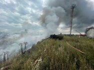 В городе Башкирии загорелись мазутные ямы