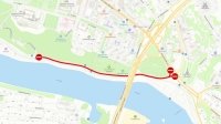 В Уфе до конца 2024 года закрыли часть улицы Набережной