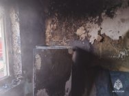 Мужчина пострадал при пожаре в квартире в Уфе