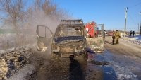 В Башкирии загорелась машина скорой помощи