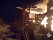 Отец и сын попали в реанимацию после пожара в Башкирии