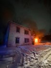 В Уфе ночью горели два расселенных дома