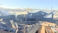 В Башкирии при пожаре погибли овцы, телята и куры