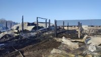 В Башкирии при пожаре погибли овцы, телята и куры