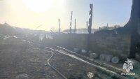 В Башкирии при пожаре погибли овцы, телята и куры
