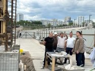 Стало известно, когда завершится строительство колоннады на набережной Белой в Уфе