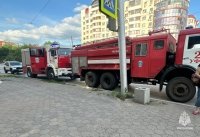 25 человек эвакуировали при пожаре в девятиэтажке в Уфе