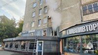 100 человек эвакуировали при пожаре в девятиэтажке в Уфе