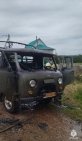 В районе Башкирии загорелся УАЗ