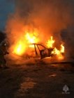 Житель Башкирии случайно сжег свой автомобиль во время ремонта