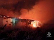 В башкирском селе произошел крупный пожар