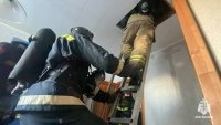В Уфе загорелся частный дом