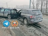 В Уфе произошла массовая авария с участием 4 автомобилей, есть пострадавшие