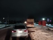 Под Уфой пьяный водитель врезался в пассажирский автобус