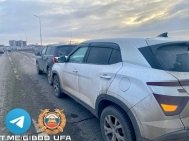 В Уфе при столкновении двух иномарок пострадали два человека