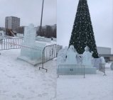 В Уфе из-за потепления закрыли ледовые городки