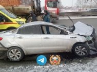 В Уфе 22-летняя девушка получила травмы после опрокидывания автомобиля