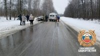 В Башкирии в лобовой аварии скончался 52-летний водитель