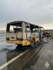 В Уфе на ходу загорелся школьный автобус
