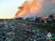 В Башкирии на полигоне ТБО произошел крупный пожар