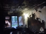 На пожаре в Уфе погибла женщина