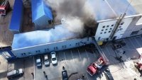 В Уфе пожару на мебельном складе присвоен повышенный ранг