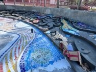 В Уфе завершается реконструкция фонтана в сквере Ильича